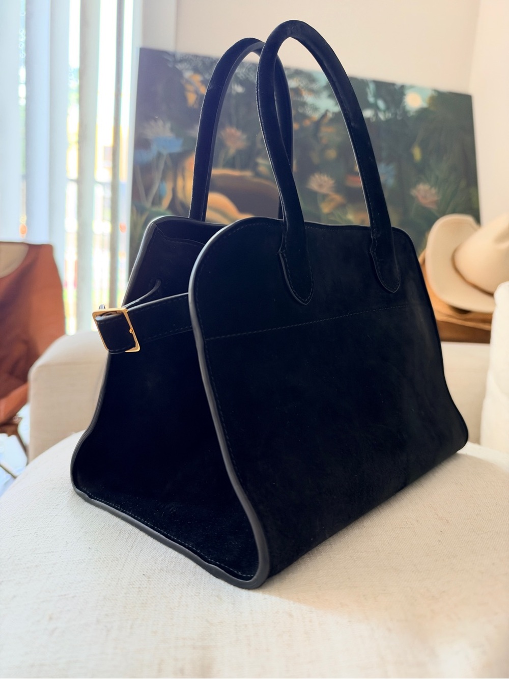 The row Margaux 10 suede black